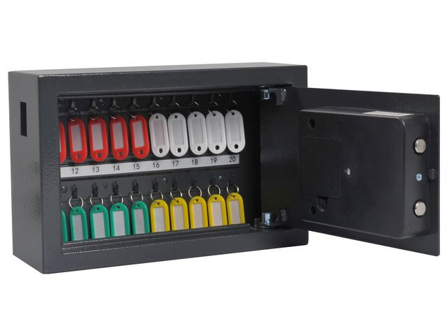 Nøkkelskap Pavo Kodelås 20 Nøkler Sort