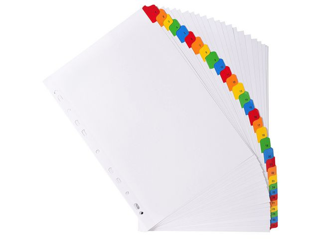 Register Exacompta A4 1-31 Mylar Hvi/Frg