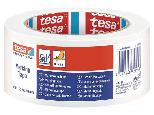 Tape Tesa Pvc Gulv/Varsel Hvit