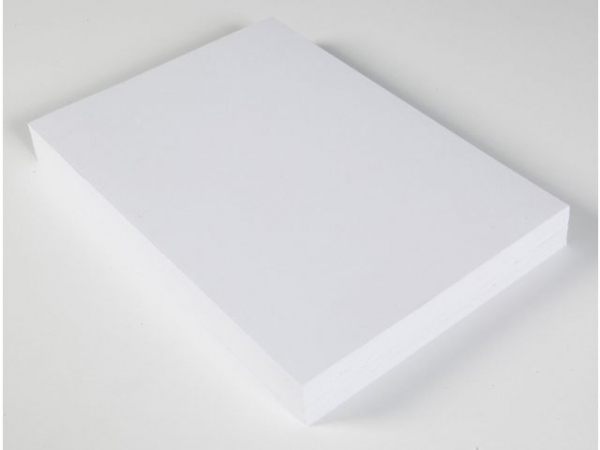 Dekorasjonskartong A4 220G Hvit (100 stk)