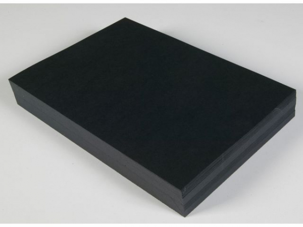 Dekorasjonskartong A4 220G Sort (100 stk)