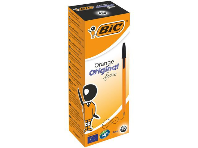 Kulepenn Bic Orange F Sort (20 stk)