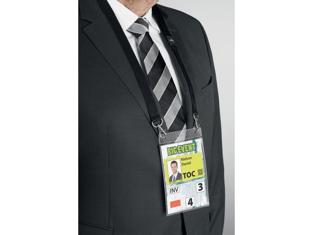 Navneskilt Durable A6 M/Halssnor (10 stk)