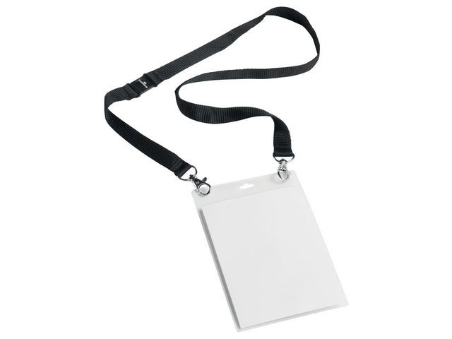 Navneskilt Durable A6 M/Halssnor (10 stk)