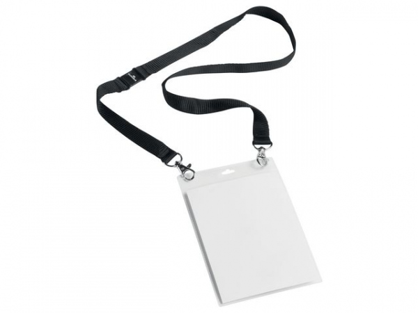 Navneskilt Durable A6 M/Halssnor (10 stk)