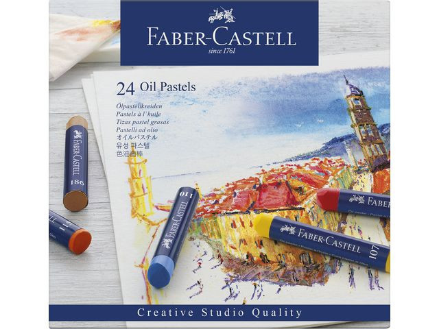 Oljepastellkritt Faber Castell Ass (24 stk)