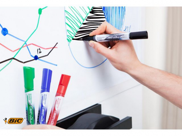 Whiteboardpenn Bic Velleda Pocket Grønn (12 stk)