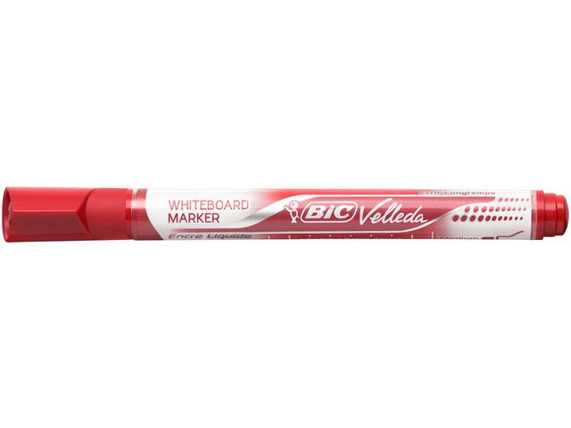 Whiteboardpenn Bic Velleda Pocket Rød (12 stk)