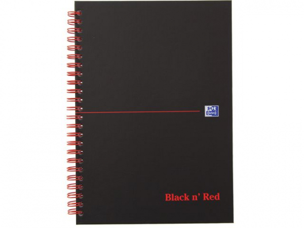 Notatbok Oxford Black N´red A5 Pp Lin (5 stk)