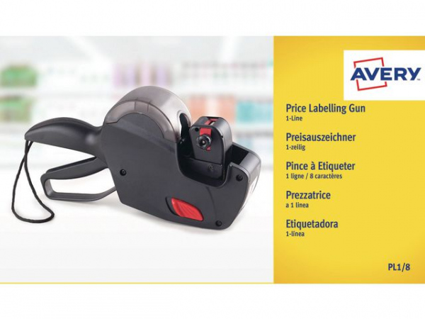 Prismerkemaskin Avery 1 Linje 8 Tegn