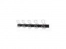 Klesknagg Alba 5 Kroker 76Cm Sort/Metal