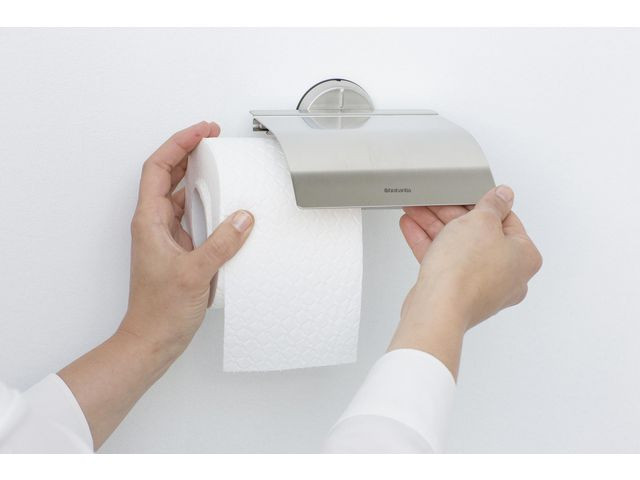 Toalettrullholder Brabantia Børstet Stål
