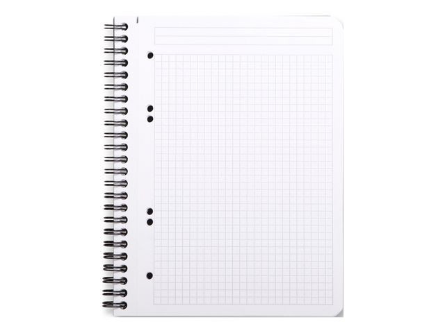 Spiralbok Rhodia Active A5+ Pp Rutet Sor (5 stk)