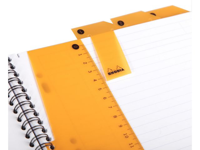 Spiralbok Rhodia Active A5+ Pp Rutet Sor (5 stk)