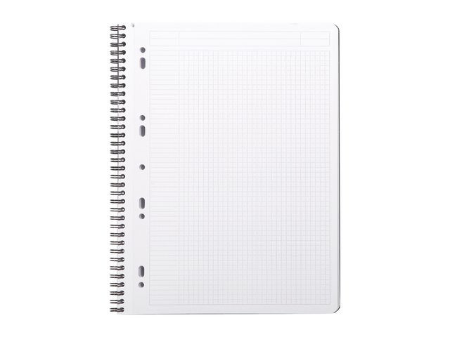 Spiralbok Rhodia Active A4+ Pp Rutet Sor (5 stk)