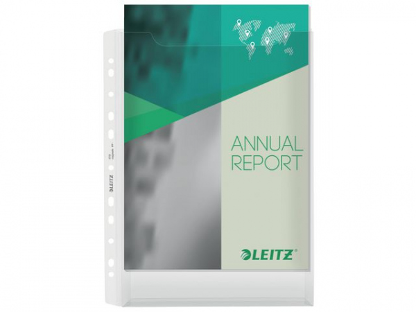 Plastlomme Leitz A4 Topp Eksp. 180My (5 stk)