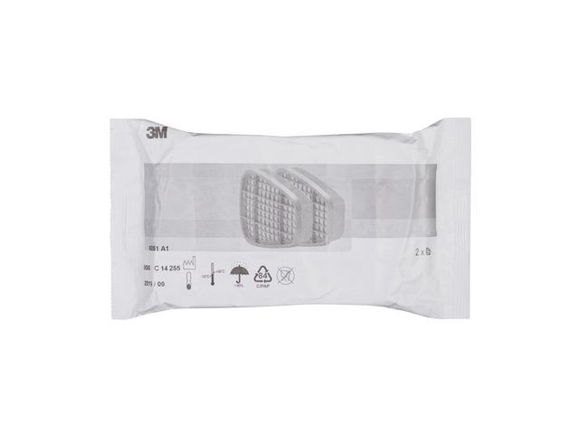 Gass-/Dampfiltre 3M 6051-A1 Par (4 par)