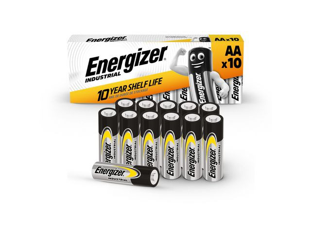 Batteri Energizer Industrial Aa/Lr6 (10 stk)