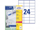 Etikett Avery Laser 70X36Mm (2400 stk)