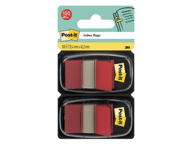 BildeIndex Post-It 680 25X44Mm Rød (2 stk)
