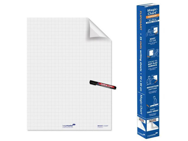 Whiteboardfilm Legamaster Rutet 60X80Cm