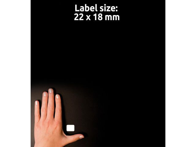 Avery Etiketter Hndskrift 22x18mm (1200)