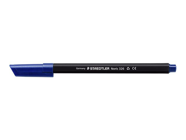 Fiberpenn Staedtler Noris 326 1,0Mm Sort (10 stk)
