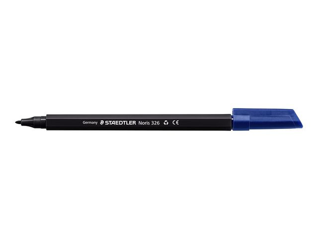 Fiberpenn Staedtler Noris 326 1,0Mm Sort (10 stk)