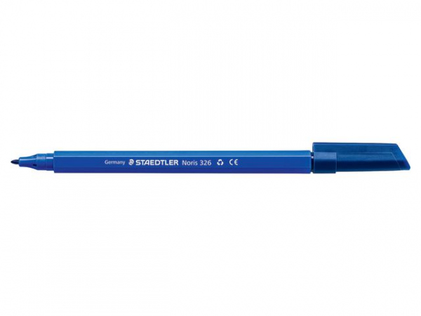 Fiberpenn Staedtler Noris 326 1,0Mm Blå (10 stk)