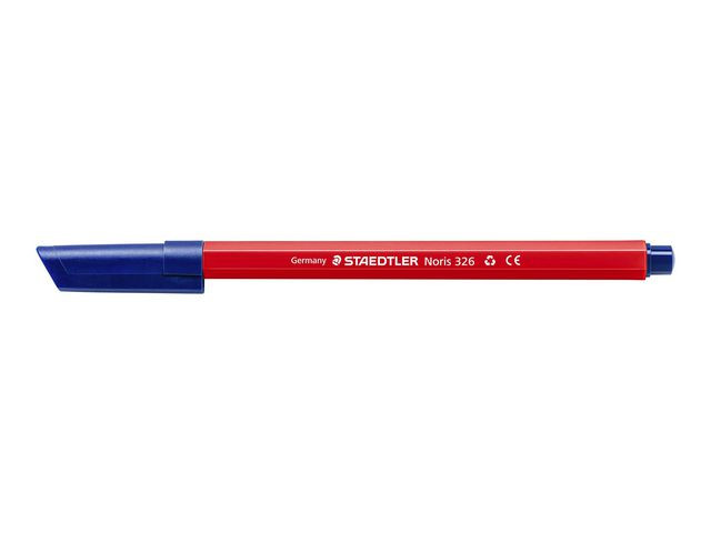 Fiberpenn Staedtler Noris 326 1,0Mm Rød (10 stk)
