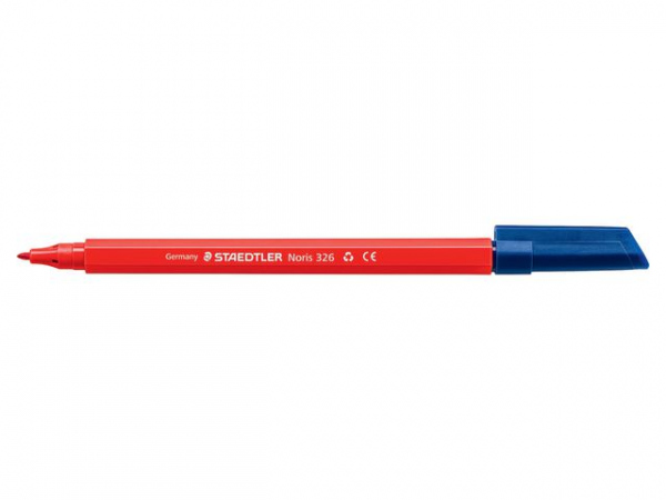 Fiberpenn Staedtler Noris 326 1,0Mm Rød (10 stk)
