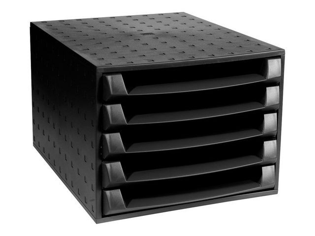 Skuffekabinett Exacompta 5 Åpen Sort