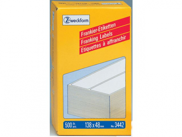 Etikett Avery Frankering 138X48Mm (500 stk)