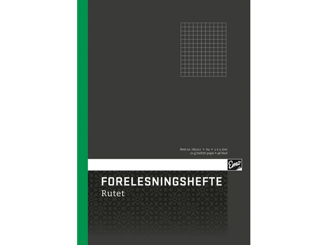 BildeForelesningshefte Emo A4 48Bl 5X5 Ruter