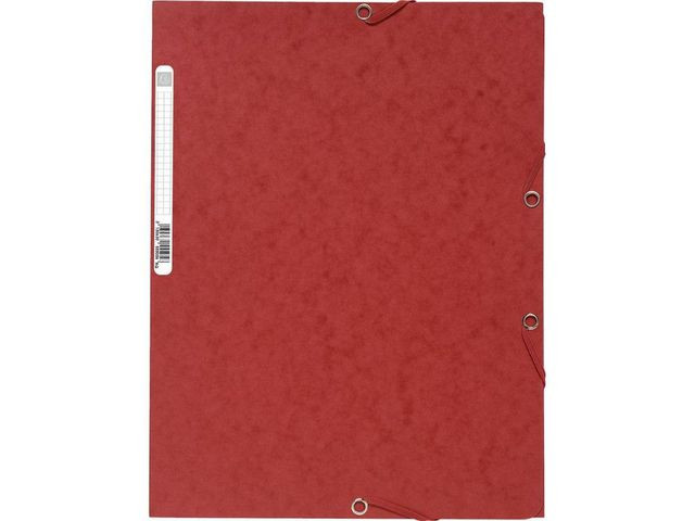 BildeStrikkmappe Exacompta A4 3 Kl 400G Rød (25 stk)