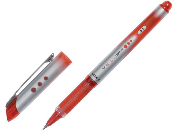 BildeRollerpenn Pilot V-Ball Grip 0,7Mm Rød (12 stk)