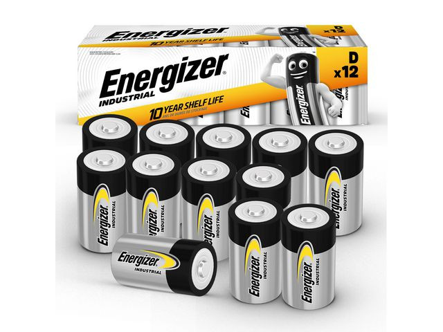 BildeBatteri Energizer Industrial D/Lr20 (12 stk)