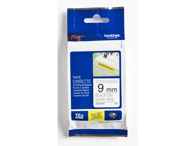 TZeS tape 9mmx8m strong black/white