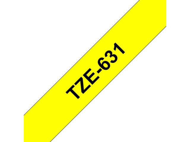 Tape Brother Tze-631 12Mmx8M Sort/Gul