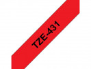 Tape Brother Tze-431 12Mmx8M Sort/Rød