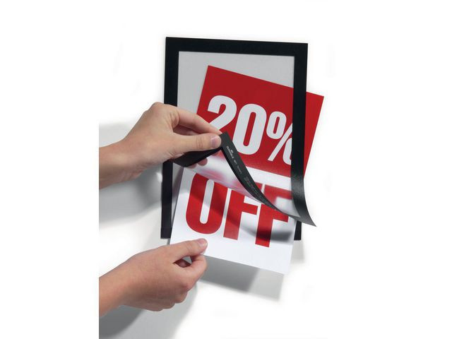 Ramme Duraframe A5 Magnet Sort (2 stk)