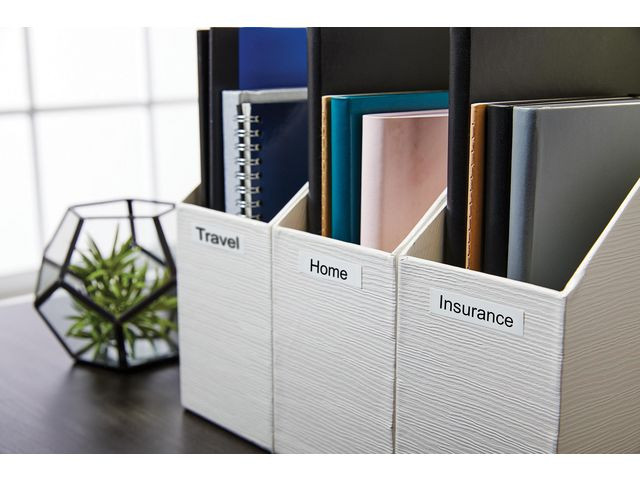 Dymo Teip D1 19mmx7m sort/hvit