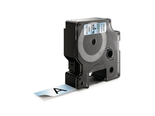 BildeTape Dymo D1 19Mm X 7M Sort/Klar