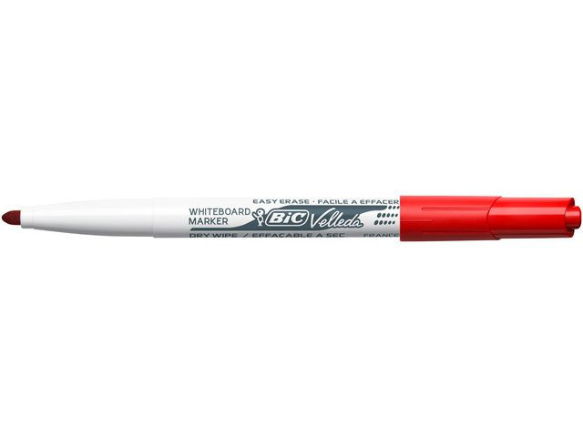 Whiteboardpenn Bic Velleda 1741 Rund Rød (12 stk)