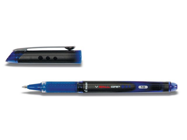 Rollerpenn Pilot V-Ball Grip 1,0Mm Blå (12 stk)