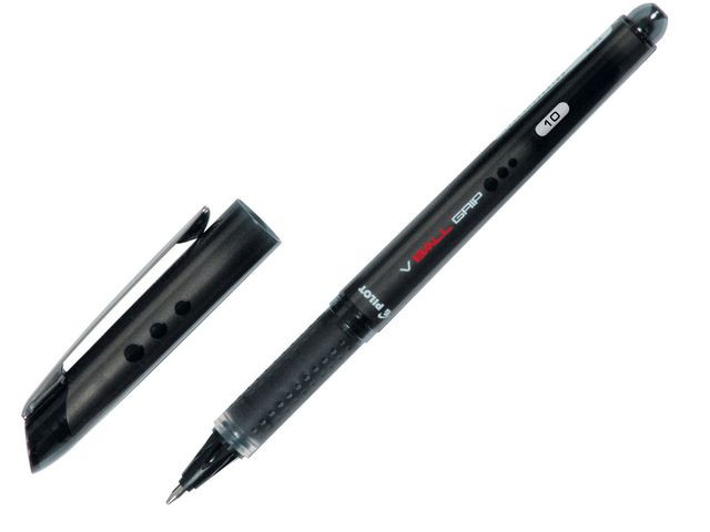 BildeRollerpenn Pilot V-Ball Grip 1,0Mm Sort (12 stk)
