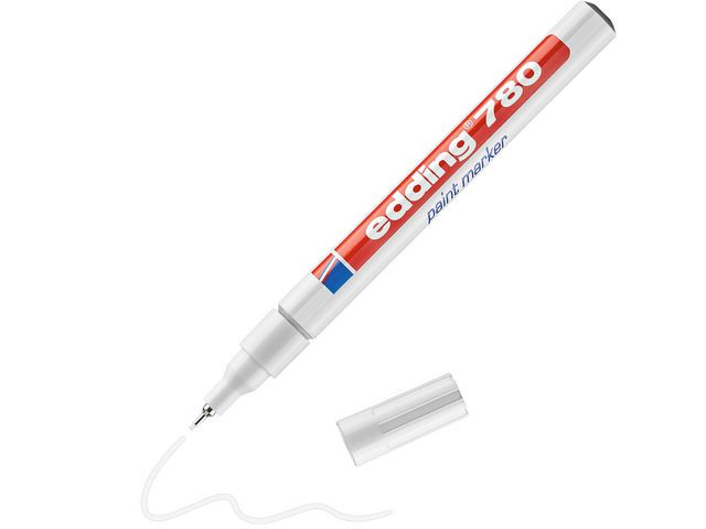 Paintmarker Edding 780 Hvit (10 stk)