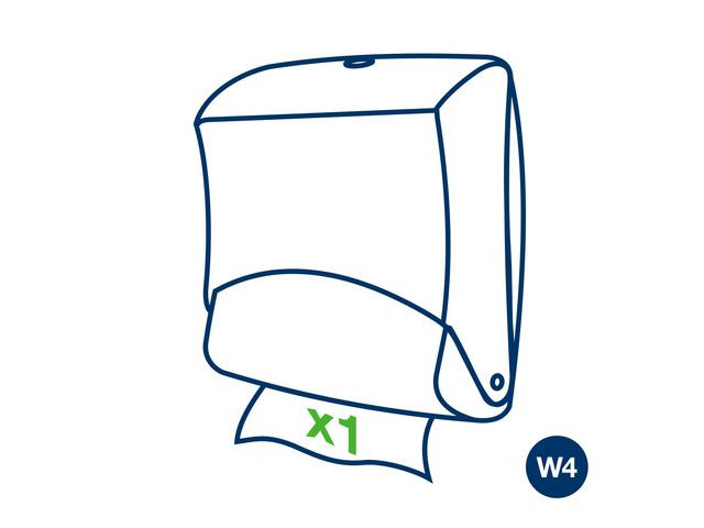 Dispenser Tork Top-Pack W4 Rød/Sort