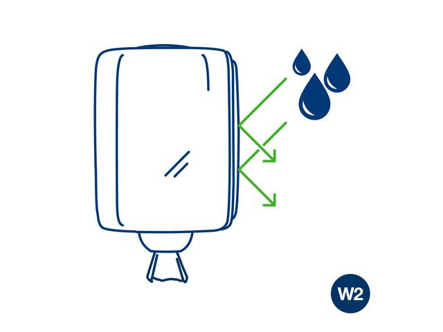 Dispenser Tork Senterrull W2 Rød/Sort