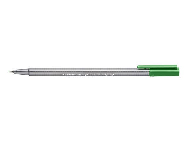 Fiberpenn Staedtler Triplus 0,3Mm Grønn (10 stk)